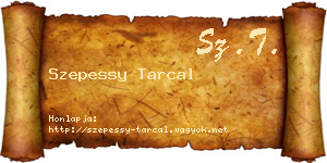 Szepessy Tarcal névjegykártya